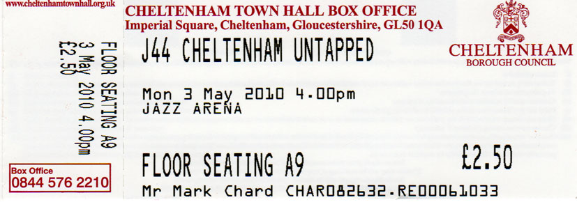 JB JAZZ AND BLUES Ticket